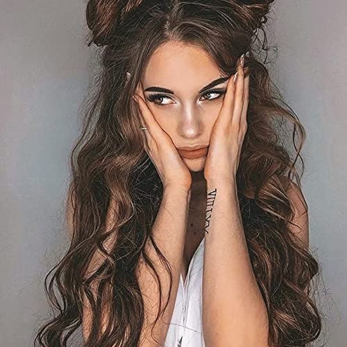 Long Wavy Brown Lace Front Wigs for Women DragQueen Wigs
