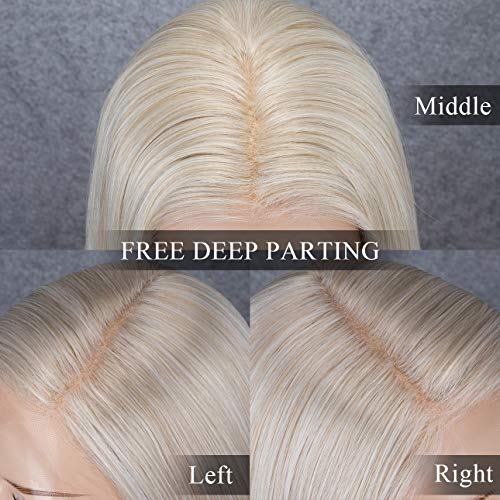 Free Deep Part Blonde Lace Front Wig