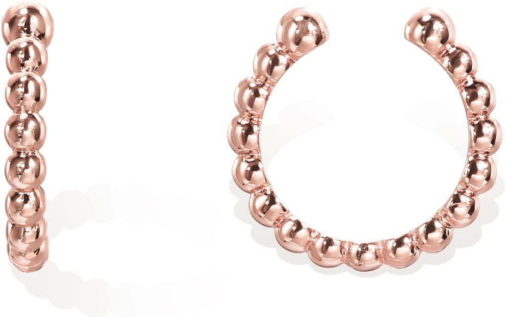 Huggie Ear Cuff Earrings Beaded