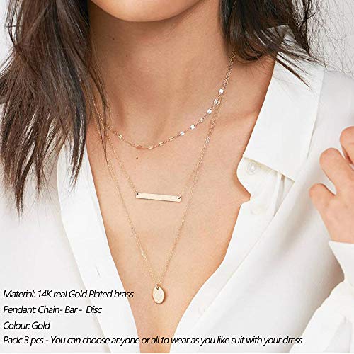 Turandoss Dainty Layering Pearls Necklace