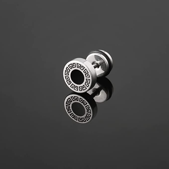 Silver Goth Punk Earrings Set
