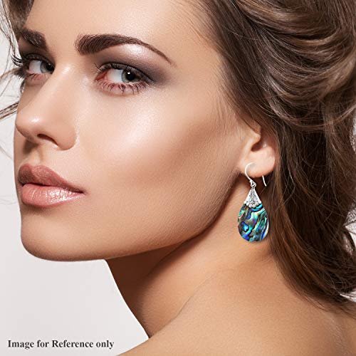 Dangle Drop Earrings 925 Sterling Silver Abalone Shell Fashion Beach Jewelry Unique Gifts for Women Costume Jewelry for Women Birthday Gifts