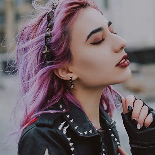 10 Pairs Stainless Steel Stud Earrings Set for Men Women