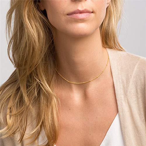 Turandoss Dainty Layering Pearls Necklace