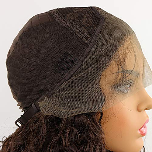 13x4 Free Part Brown Kinky Curly Lace Front Wigs