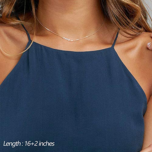 Turandoss Dainty Layering Pearls Necklace