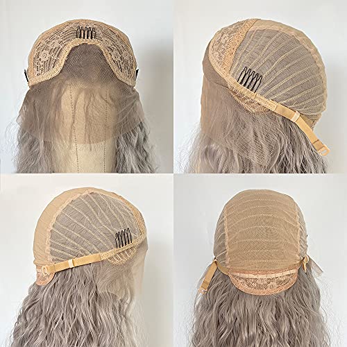 Grey Wig Gray Wig -Curly 13x4 Lace Front Wig