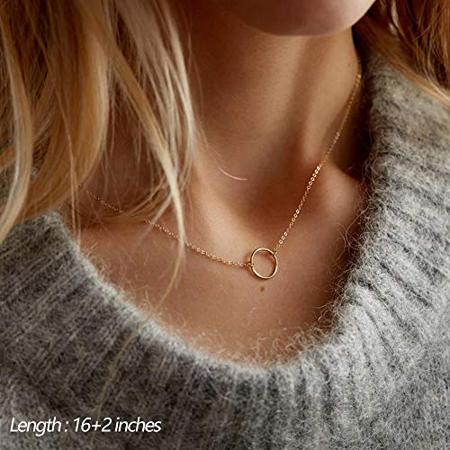Turandoss Dainty Layering Pearls Necklace