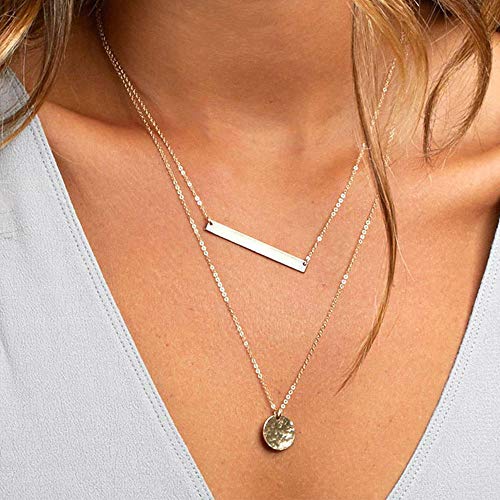 Turandoss Dainty Layering Pearls Necklace