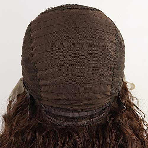 13x4 Free Part Brown Kinky Curly Lace Front Wigs