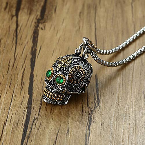 Stainless Steel Gothic Skeleton Necklace