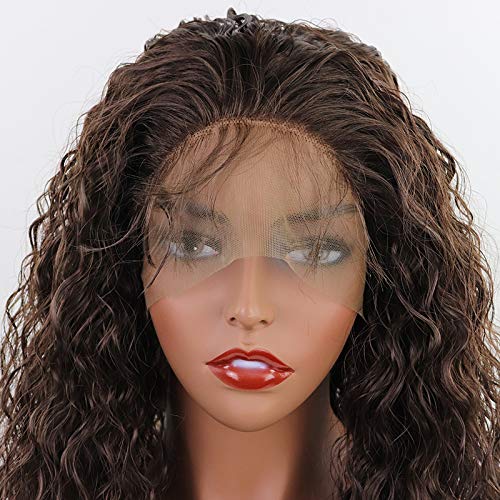 13x4 Free Part Brown Kinky Curly Lace Front Wigs