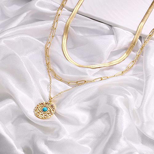 Turandoss Dainty Layering Pearls Necklace