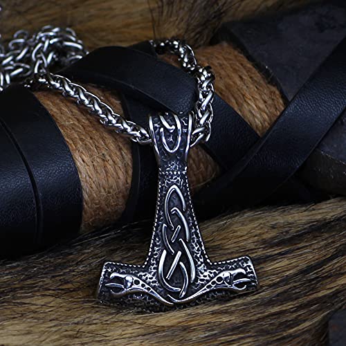 Viking Axe Stainless Steel Necklace | Viking Thor Hammer Chain