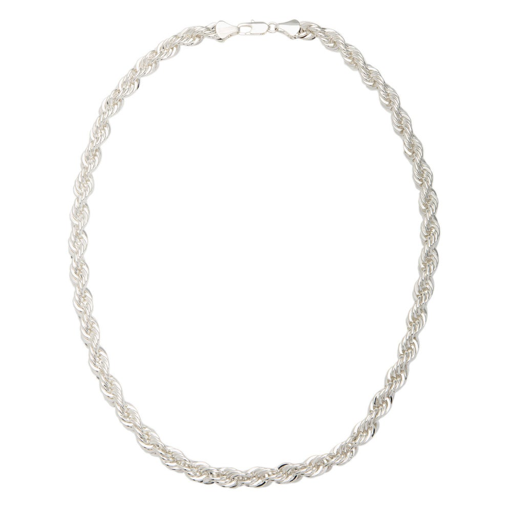 Bold 10Mm Vintage Woven Rope Chain 24"-30"