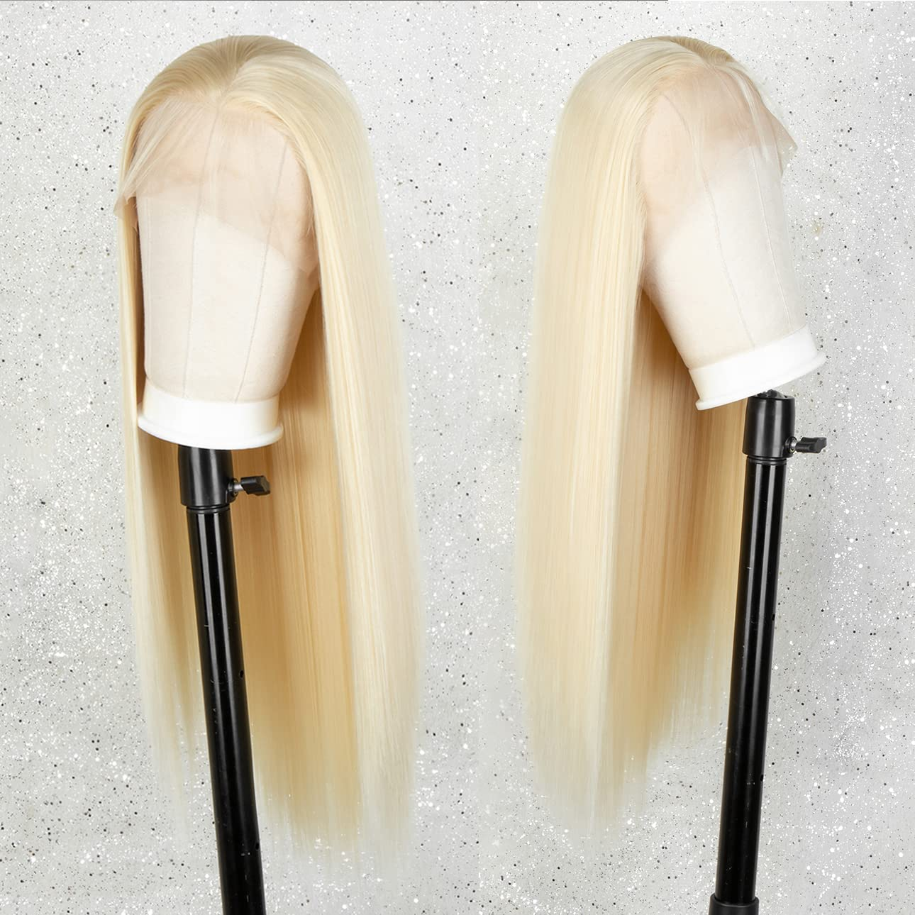 Silky Long Blonde Straight Lace Front Wig