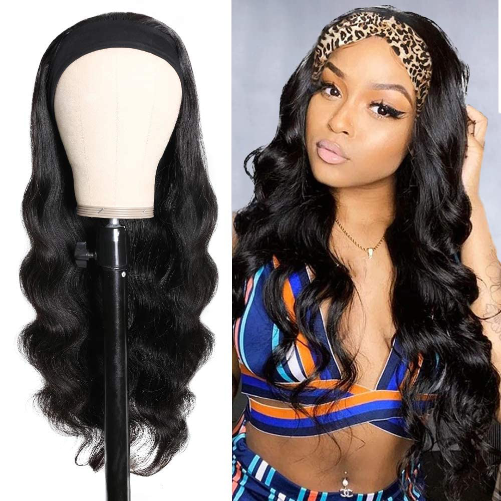 18 Inch Headband Wigs| Body Wave Human Hair Wig