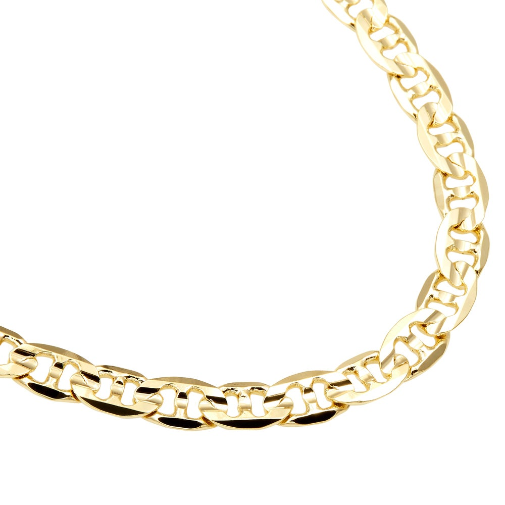 6Mm Gucci-Style (Mariner) Gold Overlay Chain (18-Inch) - 18" X 6Mm