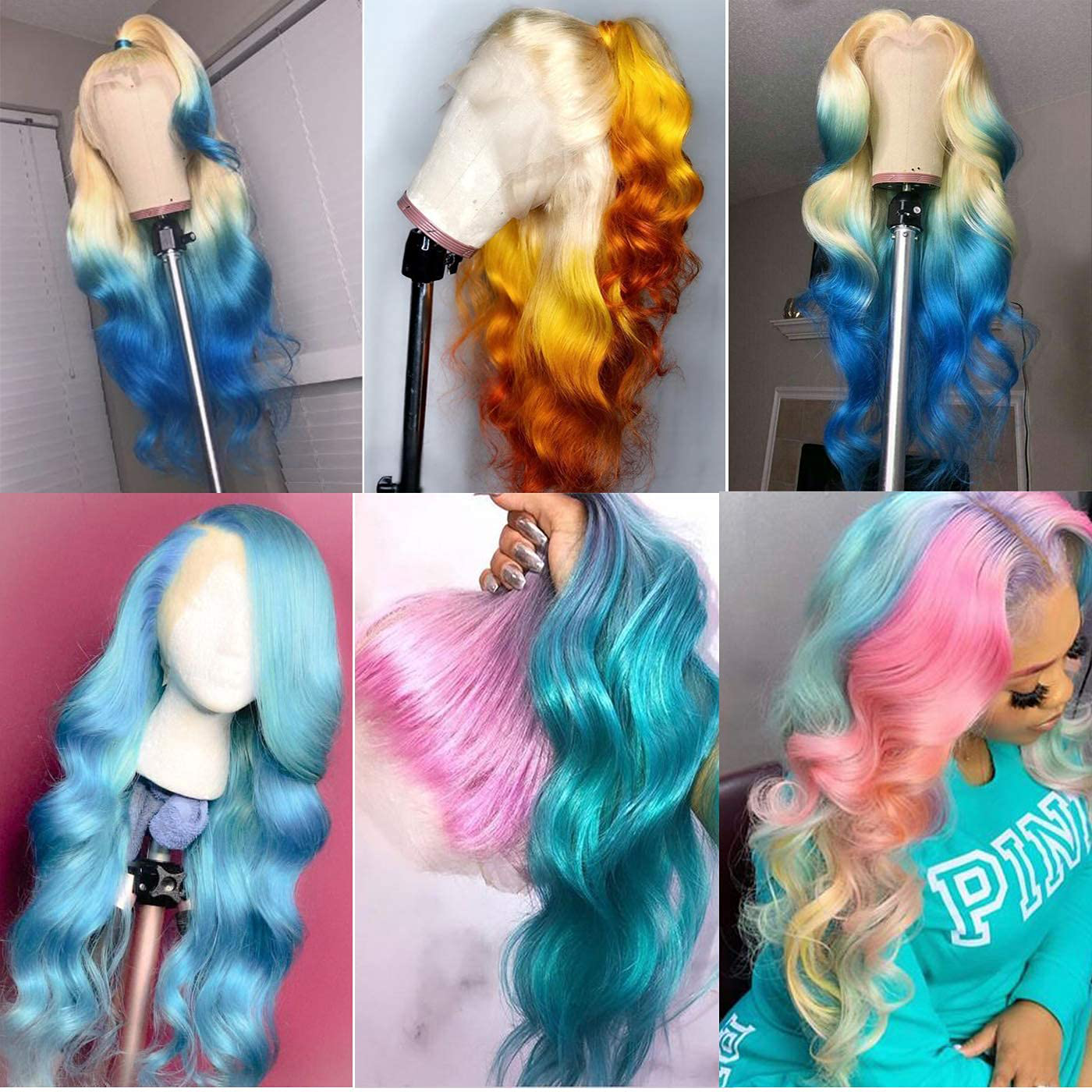 Body Wave 13X4 HD 613 Lace Frontal Human Hair Wig Pre Plucked with Baby Hair
