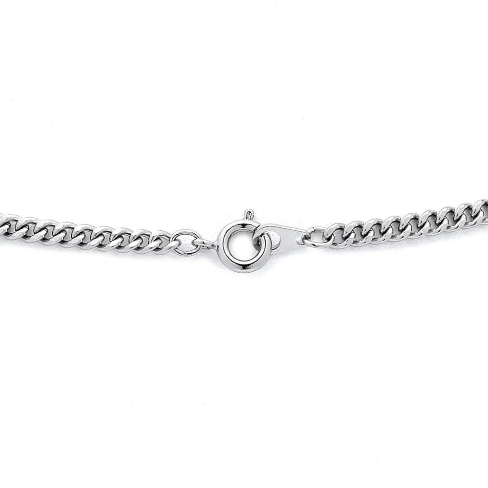 Sterling Silver Men'S Cross Pendant Necklace