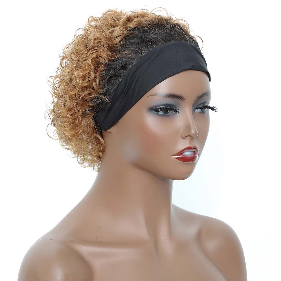 Highlight Ombre Blonde Headband Wig |Short Bob Human Hair