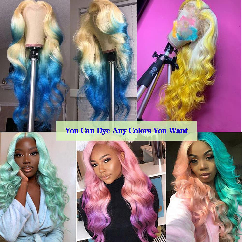 26inch Long 613 Blonde Body Wave HD Lace Human Hair Wigs
