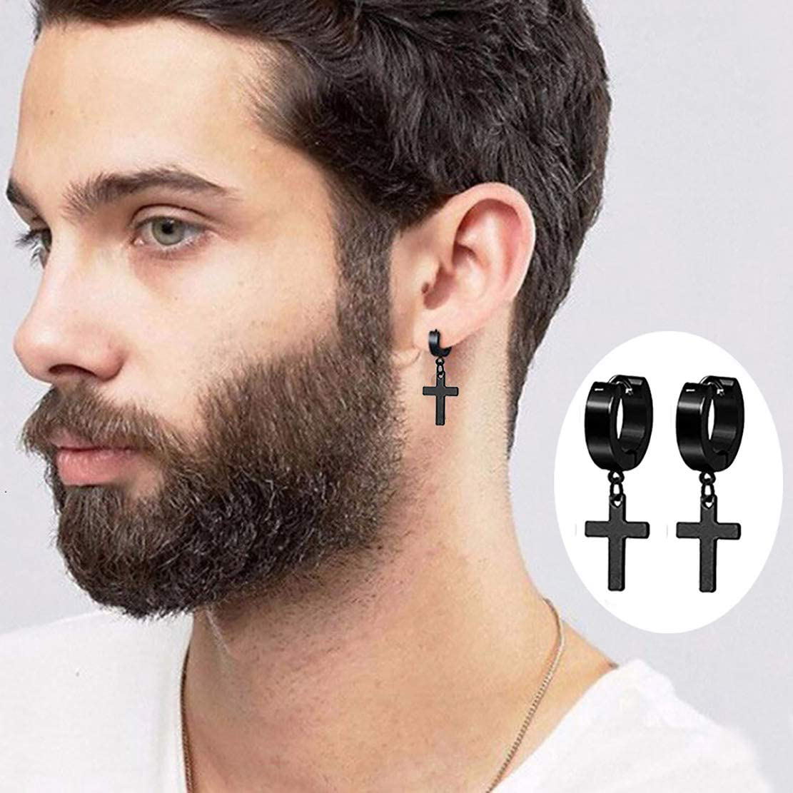 Punk Dangle Stainless Steel Earring