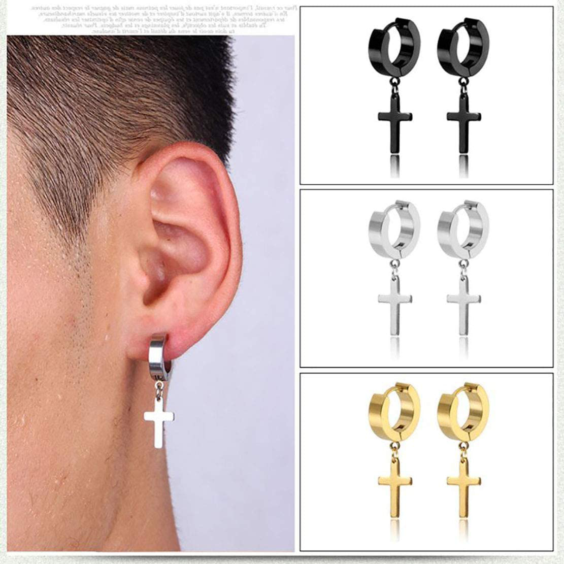 Punk Dangle Stainless Steel Earring