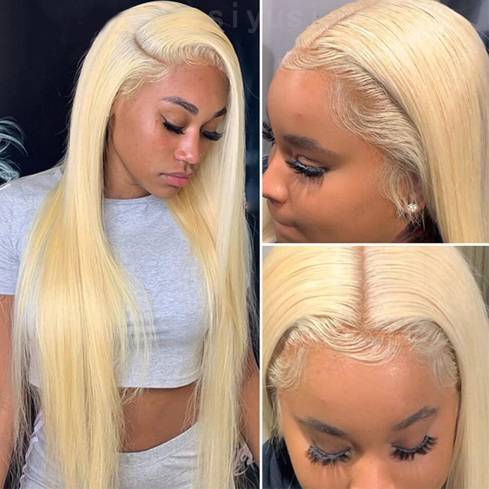 40Inch Long Straight Human Hair Lace Front Wig for Women/DragQueen