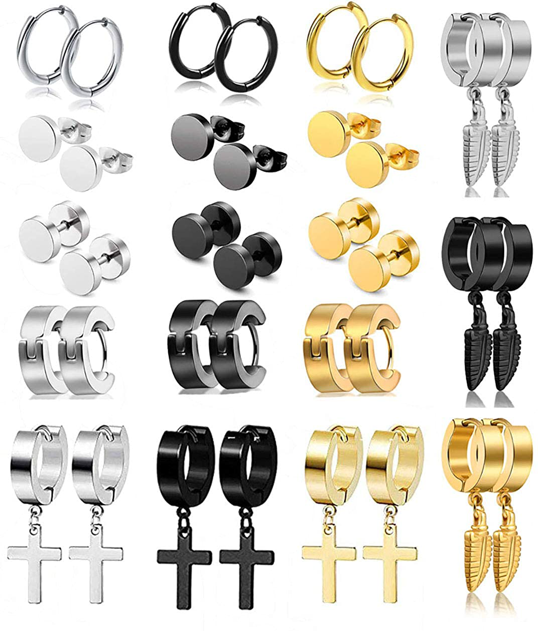 Punk Dangle Stainless Steel Earring