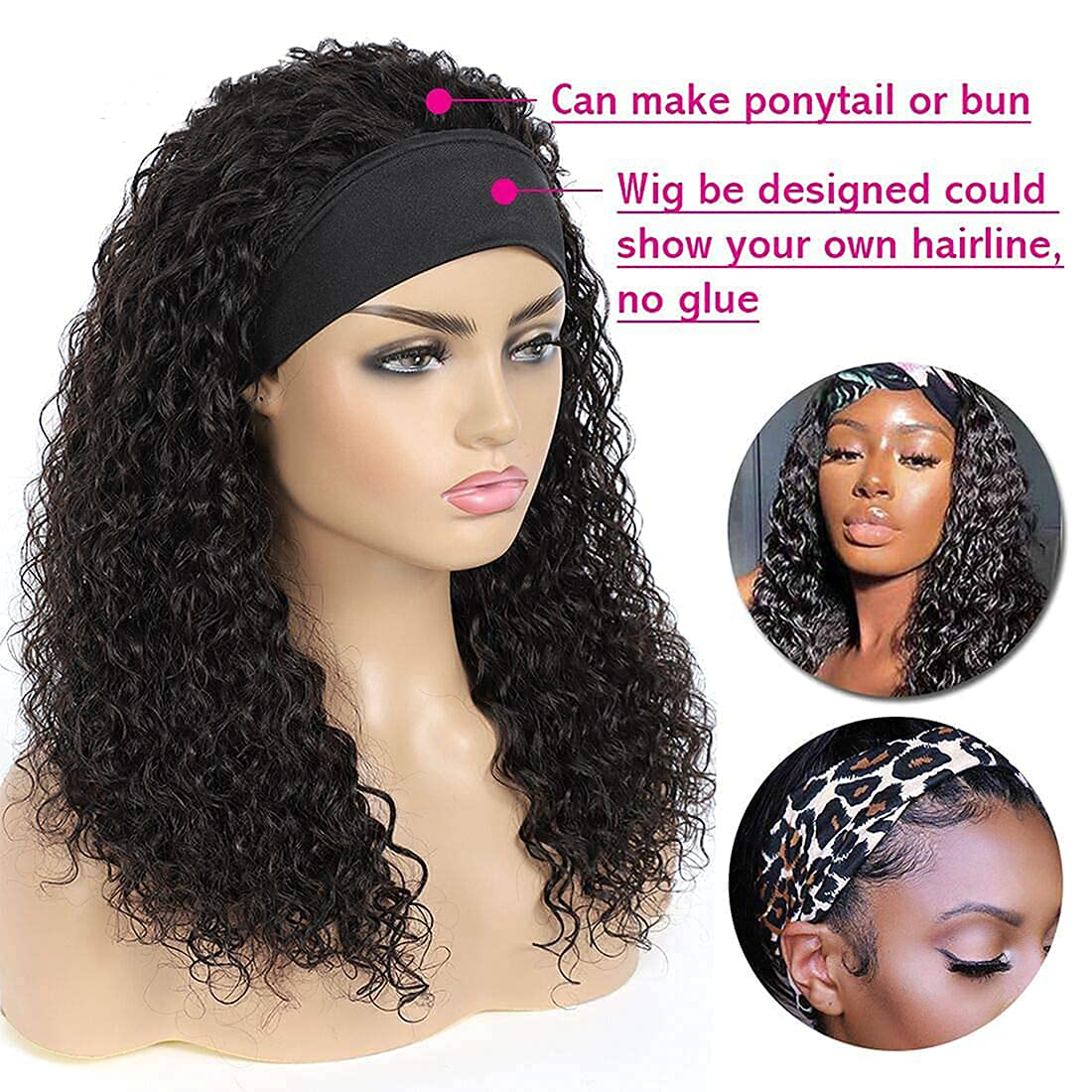 18inch Deep Wave Brazilian Virgin Human Hair Wig |150% Density