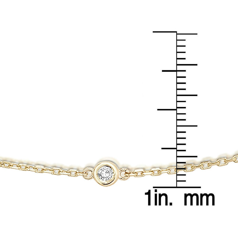 14K Yellow Gold 1Ct Diamond Necklace