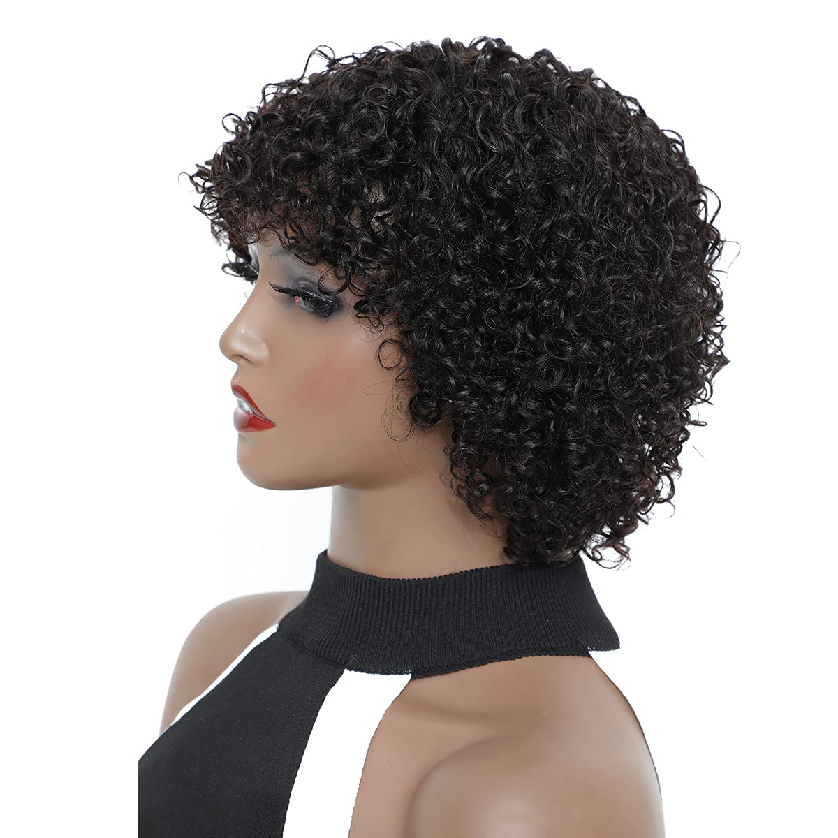 Short Bob Curly Human Hair Wigs |150% Density |Older Women