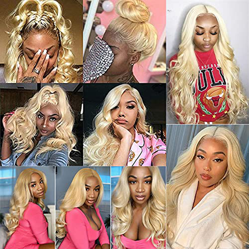 26inch Long 613 Blonde Body Wave HD Lace Human Hair Wigs