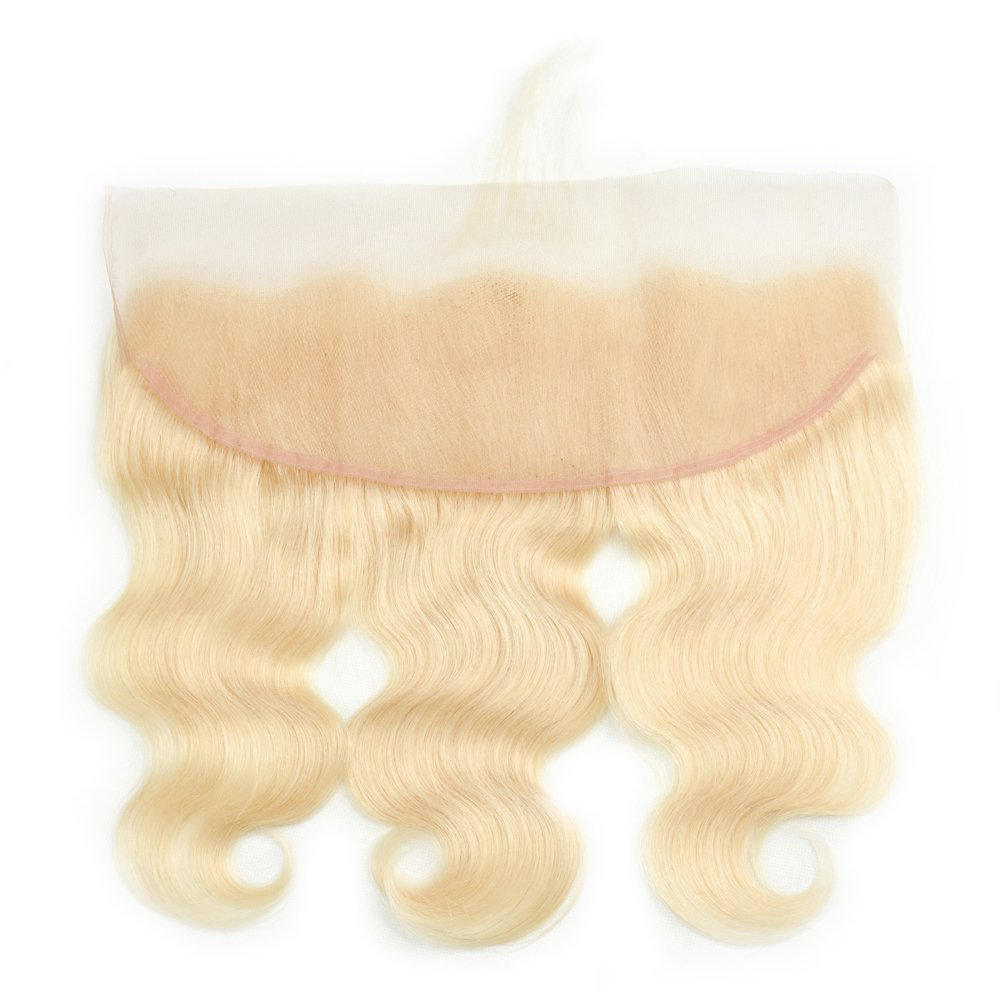 Blonde 613 Color Human Hair Weave with Lace Frontal ( Bundles with Frontal)