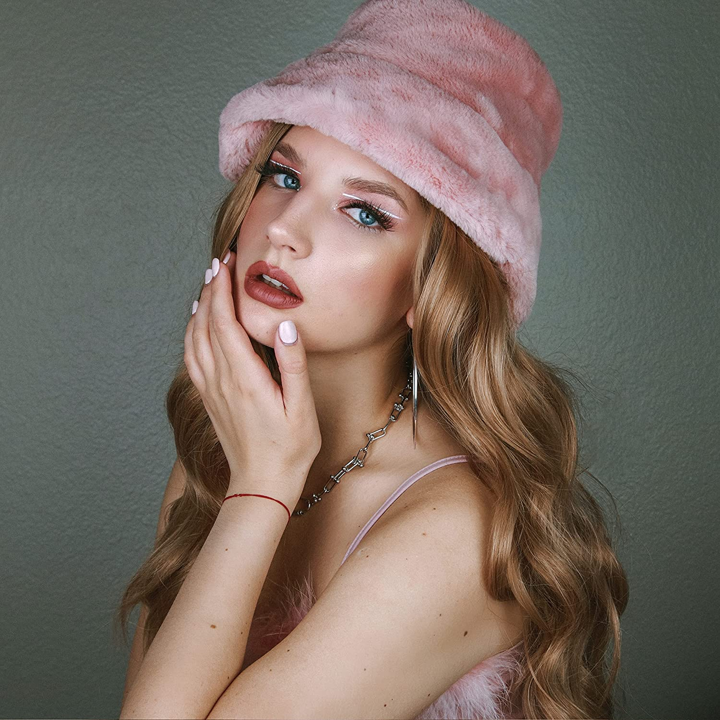 Golden Brown 22 inches Wavy Long Lace Front Wig