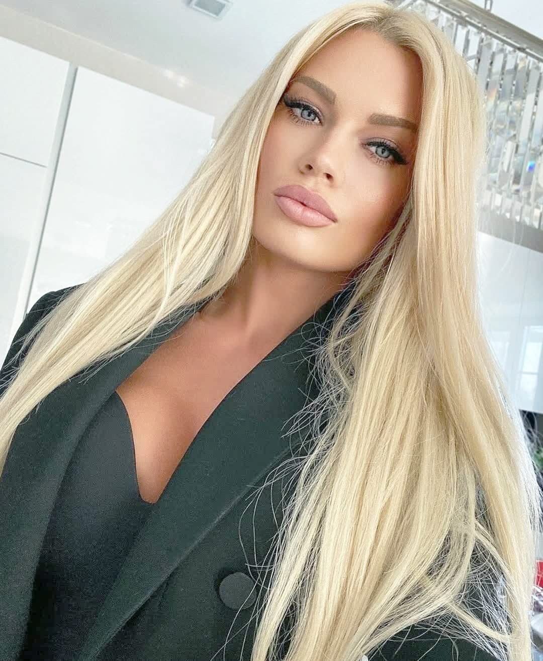 Silky Long Blonde Straight Lace Front Wig