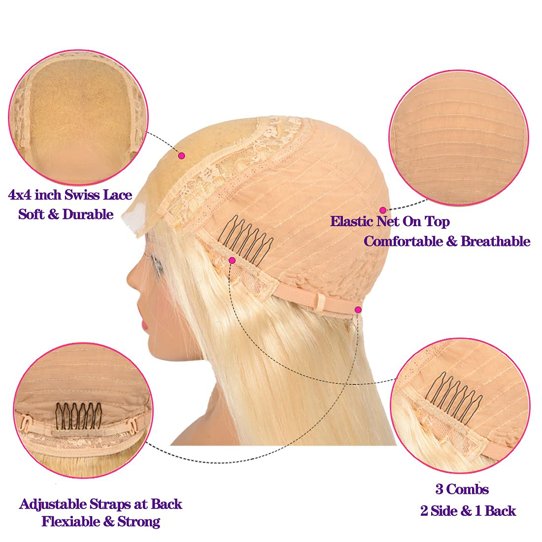 SheerBeaute 613 Body Wave Transparent Lace Front Human Hair Wig|4x4 Lace Closure