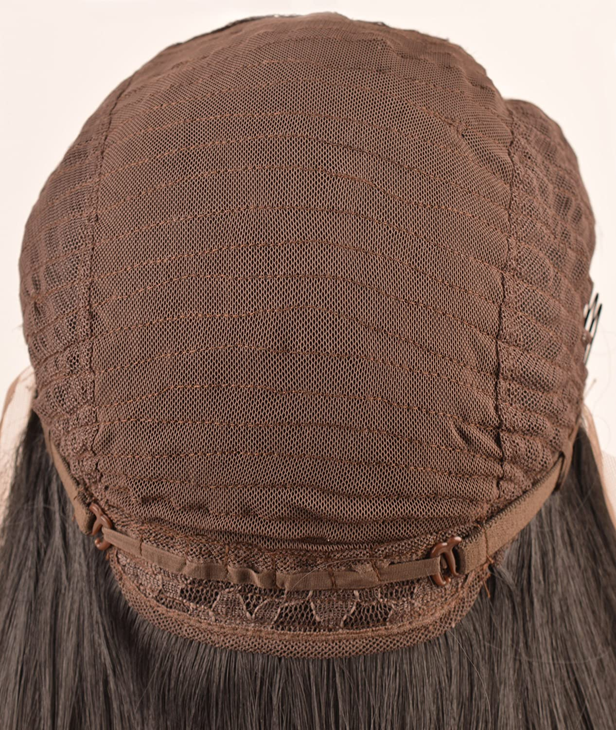 Long Natural Straight Platinum Blonde Lace Front Wigs