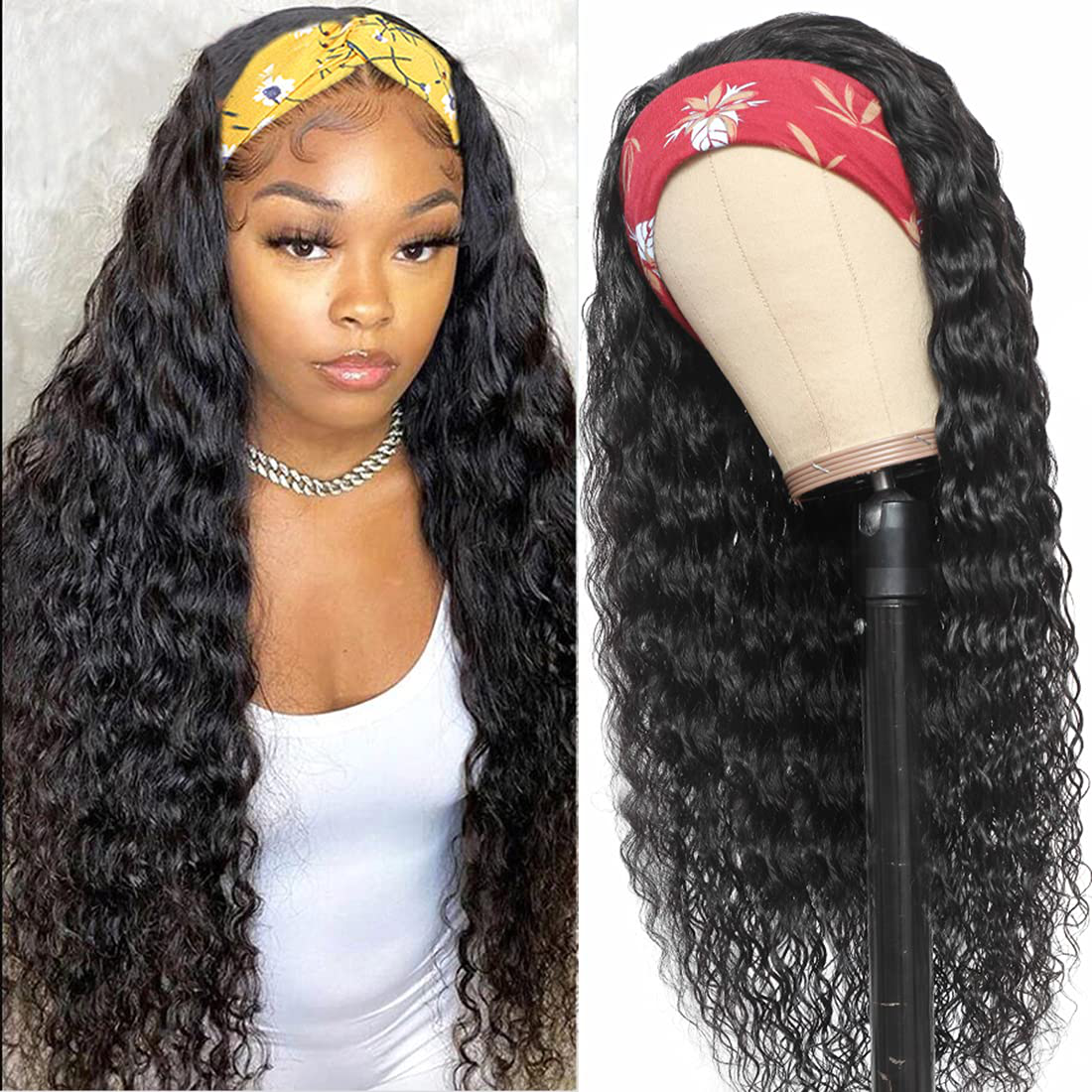 18inch Deep Wave Brazilian Virgin Human Hair Wig |150% Density