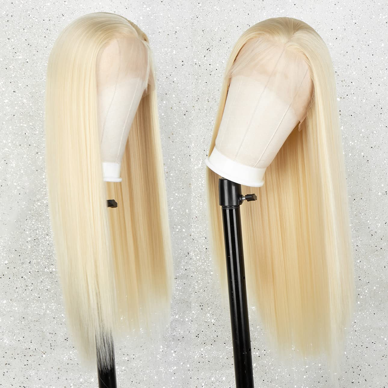Silky Long Blonde Straight Lace Front Wig