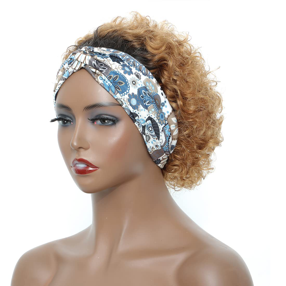 Highlight Ombre Blonde Headband Wig |Short Bob Human Hair