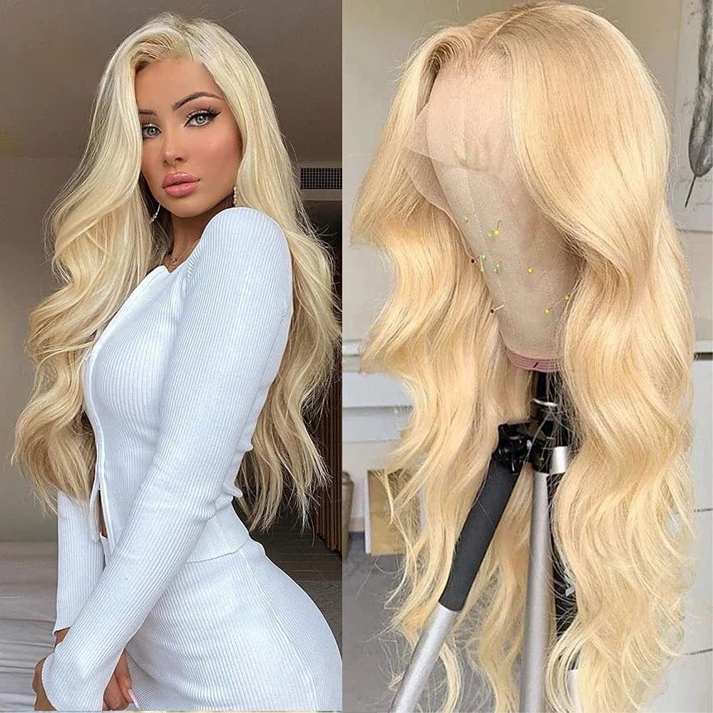 28inch Long 613 Blonde HD Lace Front Human Hair Wigs| Pre Plucked with Baby Hair