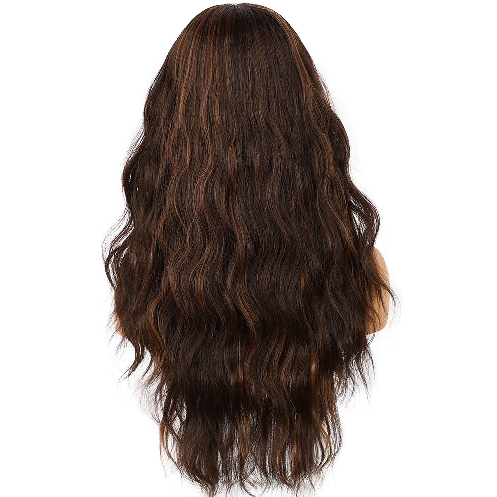 Body Wave Dark Brown Headband Wig