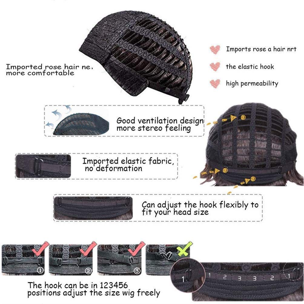 Long Middle Part Wine Red Wig