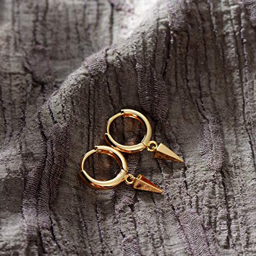 14K Gold Plated PUNK Dangle Earrings