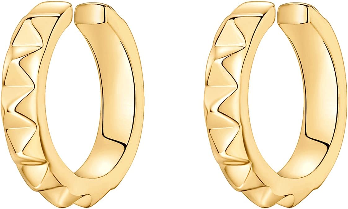 14K Gold Clip On Earrings
