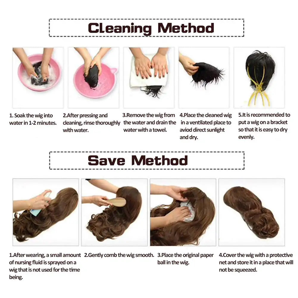 Half Black Half Green Split Dye Hair Wig With Bang