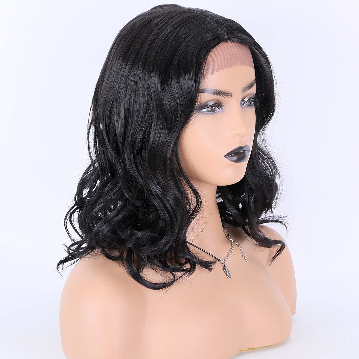 Shoulder Length Hair For Black Women,T-part lace area,black hair aesthetic,middle part hairstyles for black women,short black bob hairstyles,short bob wigs for black women side part,short black wig costume ideas,short black hair shoulder length bangs,Middle part bob hair wig,black hair styles black hair with bangs black hair cuts black wig with bangs black wigs that look real black hair wigs wigs hairstyles lace front wigs wigs hairstyles ideas black women lace front wigs