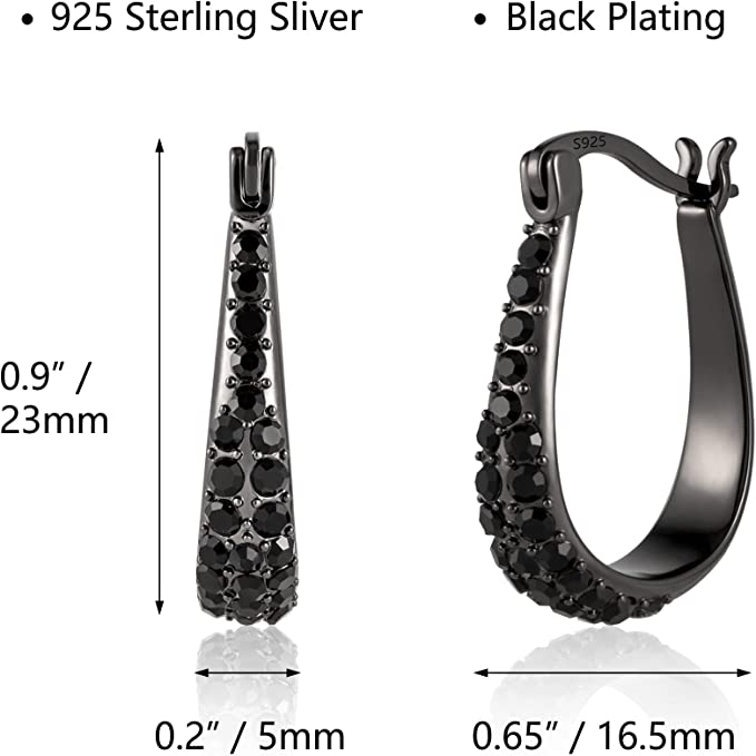Oval Hoop Earrings-Women Fashion Jewelry
